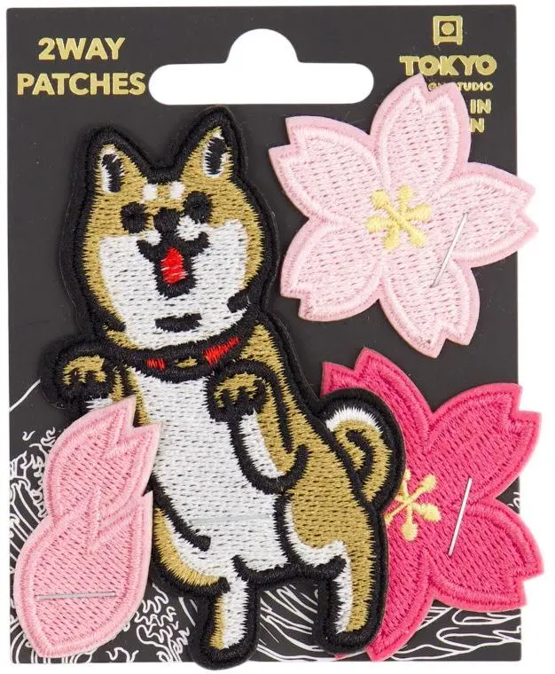 Záplata Tokyo Design Studio - Shiba-Dog with Sakura uni