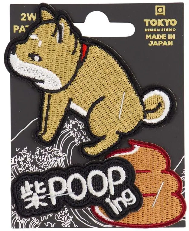 Záplata Tokyo Design Studio - Shiba-Dog POOping uni