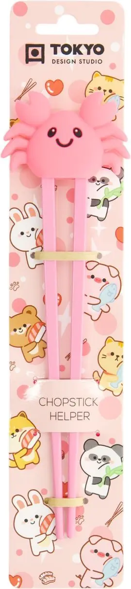 Dětské hůlky Tokyo Design Studio - 22 cm Crab Pink uni