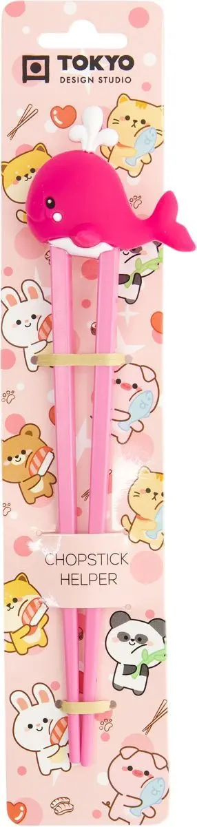Dětské hůlky Tokyo Design Studio - 22 cm Whale Pink uni