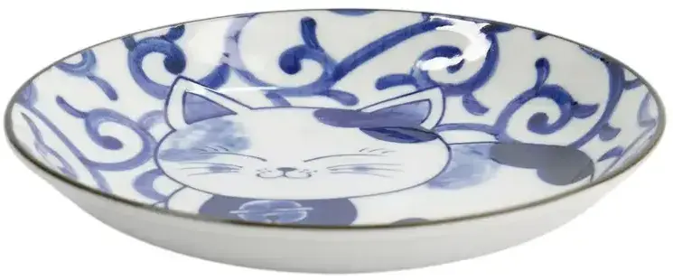 Kulatý porcelánový talíř Tokyo Design Studio Kawaii Neko uni