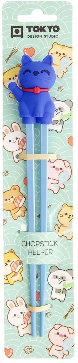 Dětské hůlky Tokyo Design Studio - 22 cm Lucky Cat Blue uni