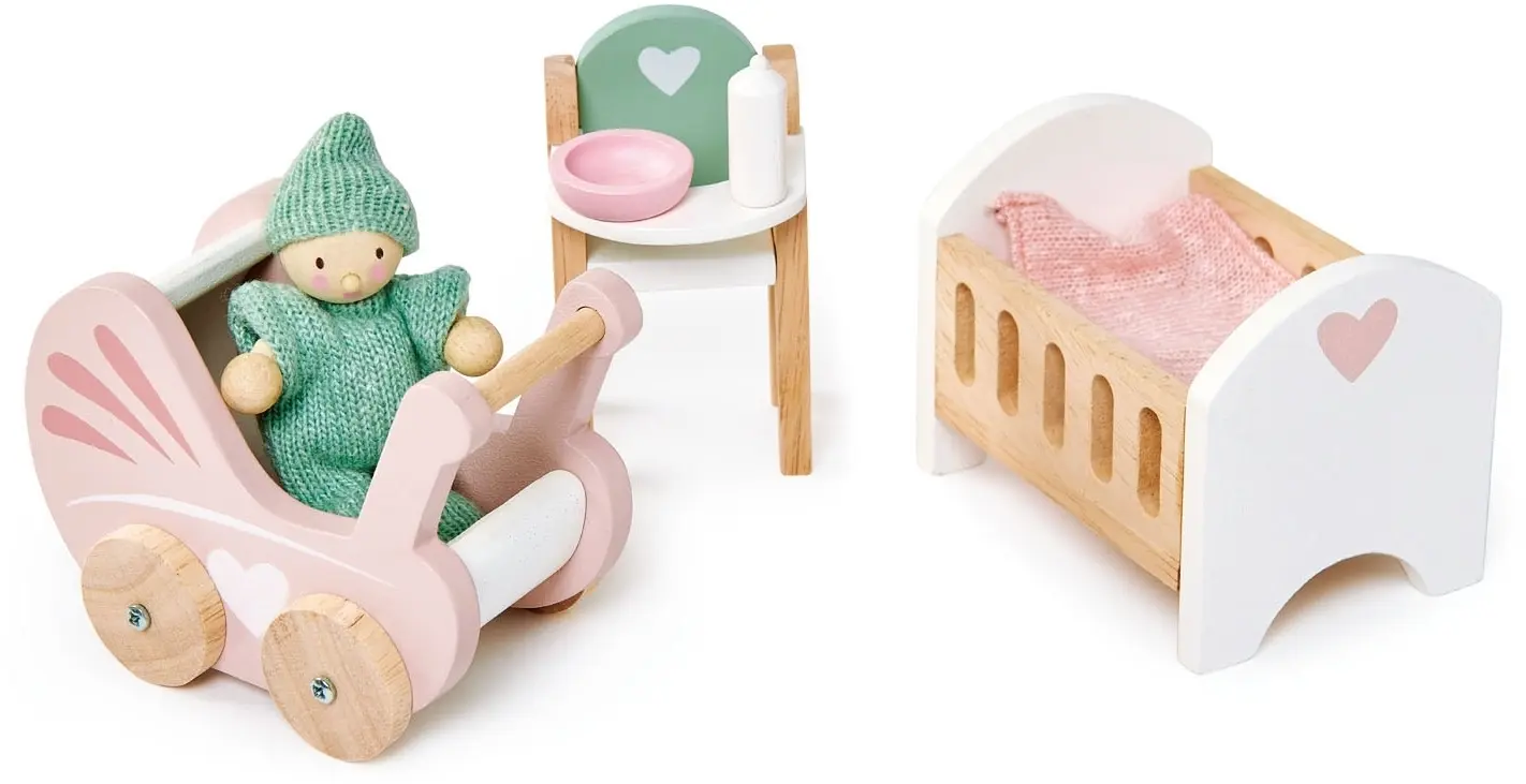 Nábytek do domečku pro panenky Tender Leaf Dolls House Nursery Set uni