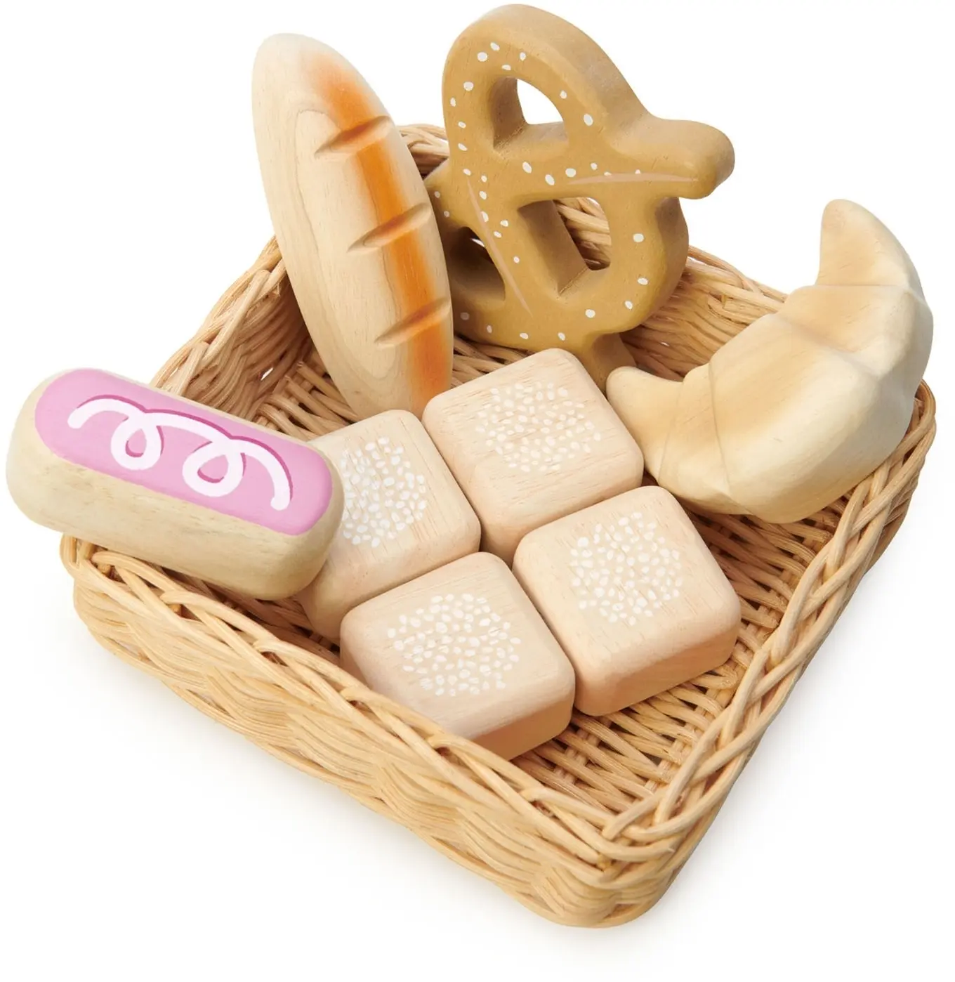 Dřevěná sada pečiva Tender Leaf Bread Basket uni