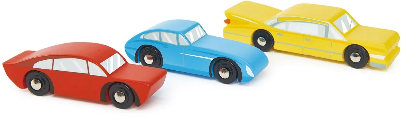 Dřevěná autíčka Tender Leaf Retro Cars uni