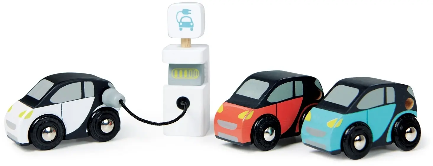 Sada dřevěných elektromobilů Tender Leaf Smart Car Set uni