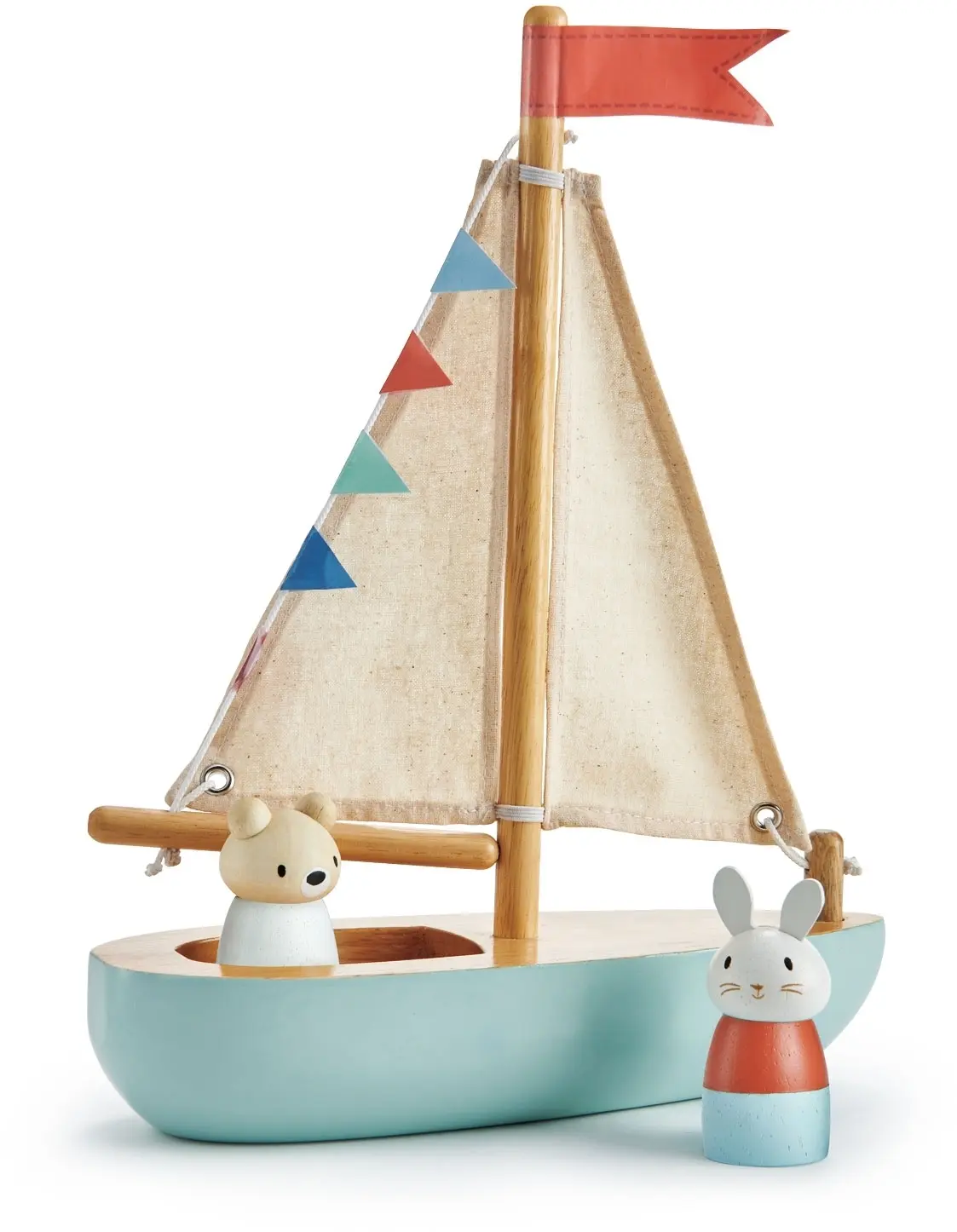 Dřevěná plachetnice s posádkou Tender Leaf Sailway Boat uni