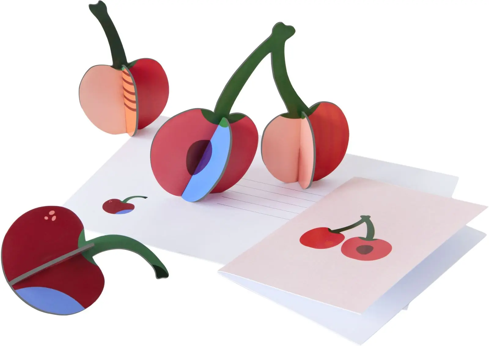 Přání Studio Roof + 3D Cherries / Třešně uni