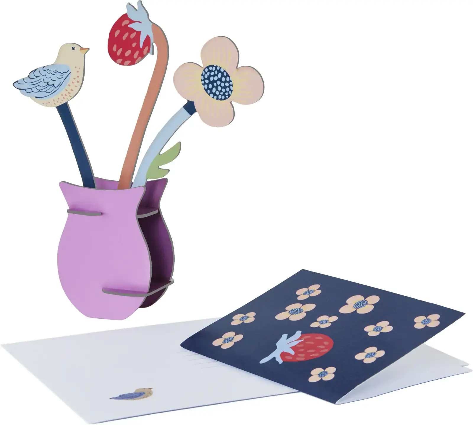 Přání Studio Roof + 3D Květina William Morris Flowers uni