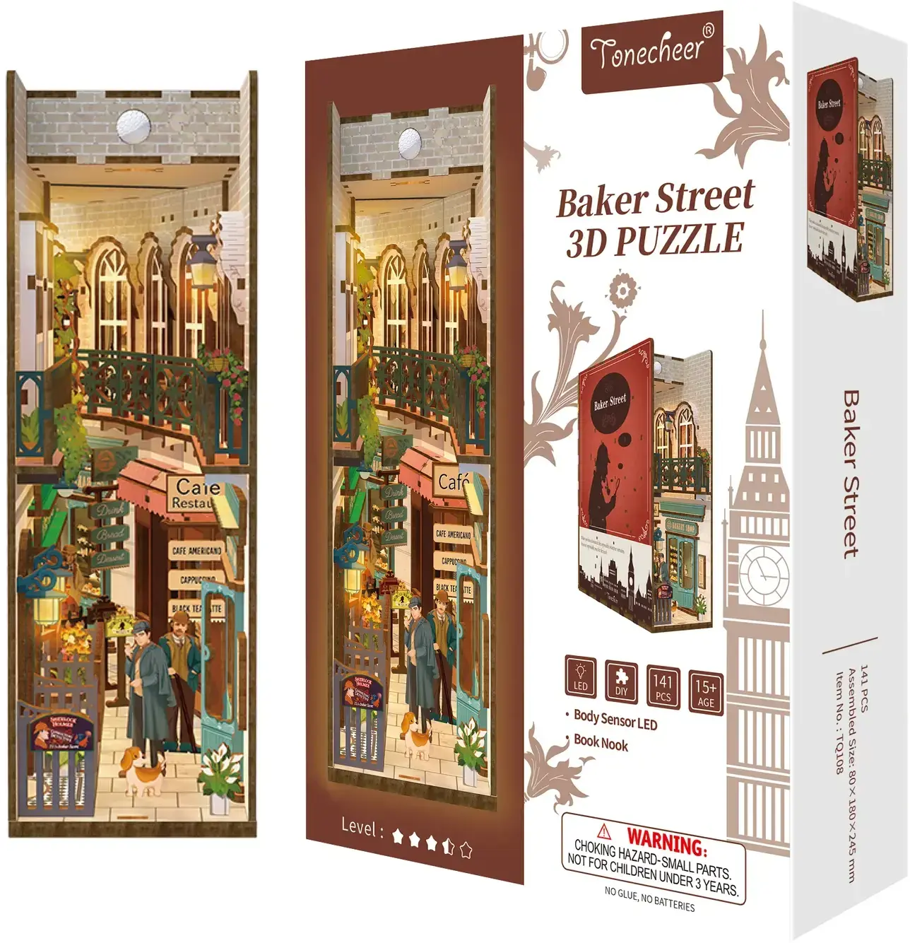 DIY model Book Nook kit Tonecheer - Baker Street