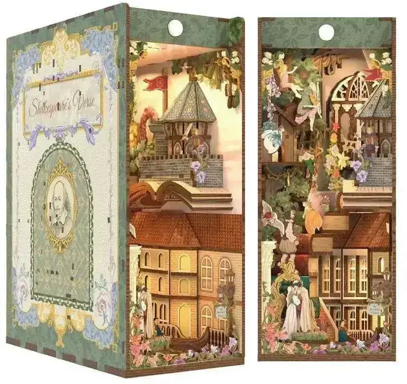 DIY Book Nook Kit 3D Model Tonecheer - Shakespeare's Verse uni