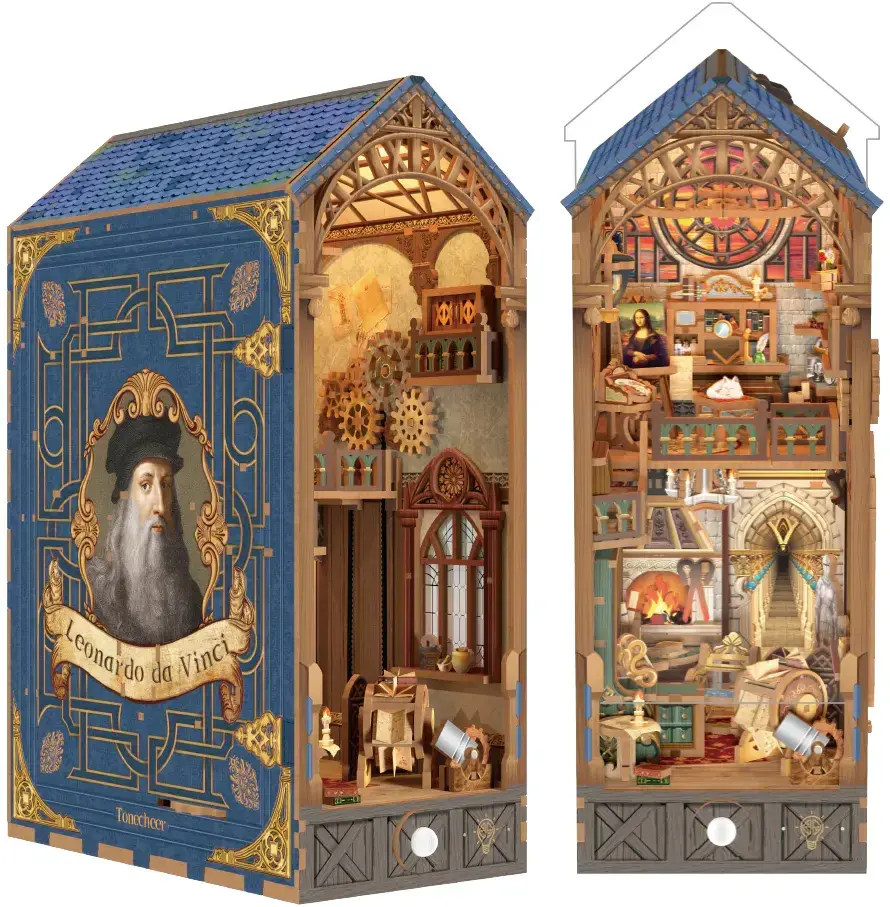 DIY model Book Nook kit Tonecheer - Leonardo Da Vinci uni