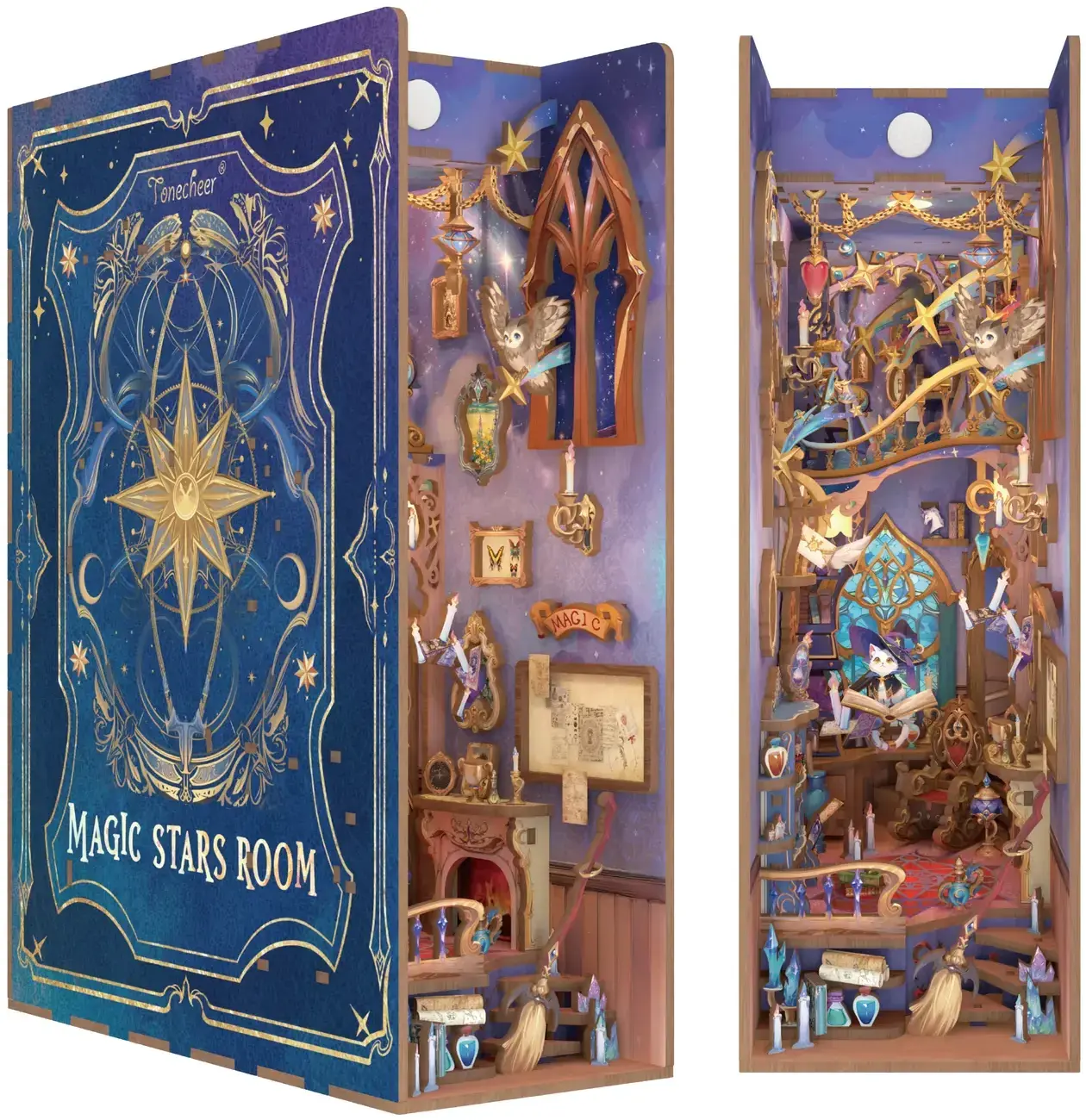 DIY model Book Nook kit Tonecheer - Magic Stars Room uni