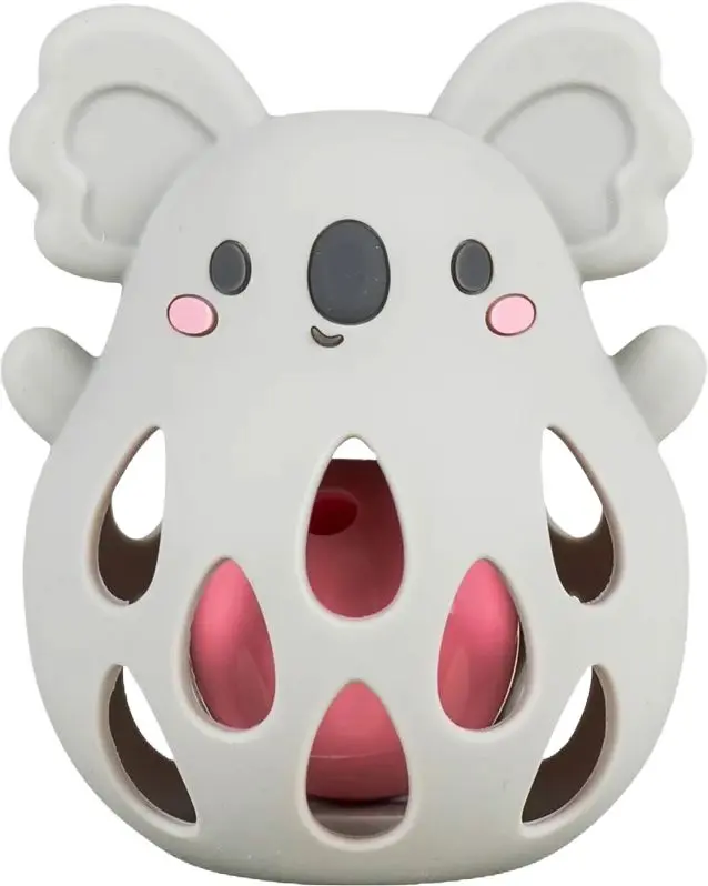 Silikonové chrastítko Tiger Tribe Silicone Rattle - Koala uni