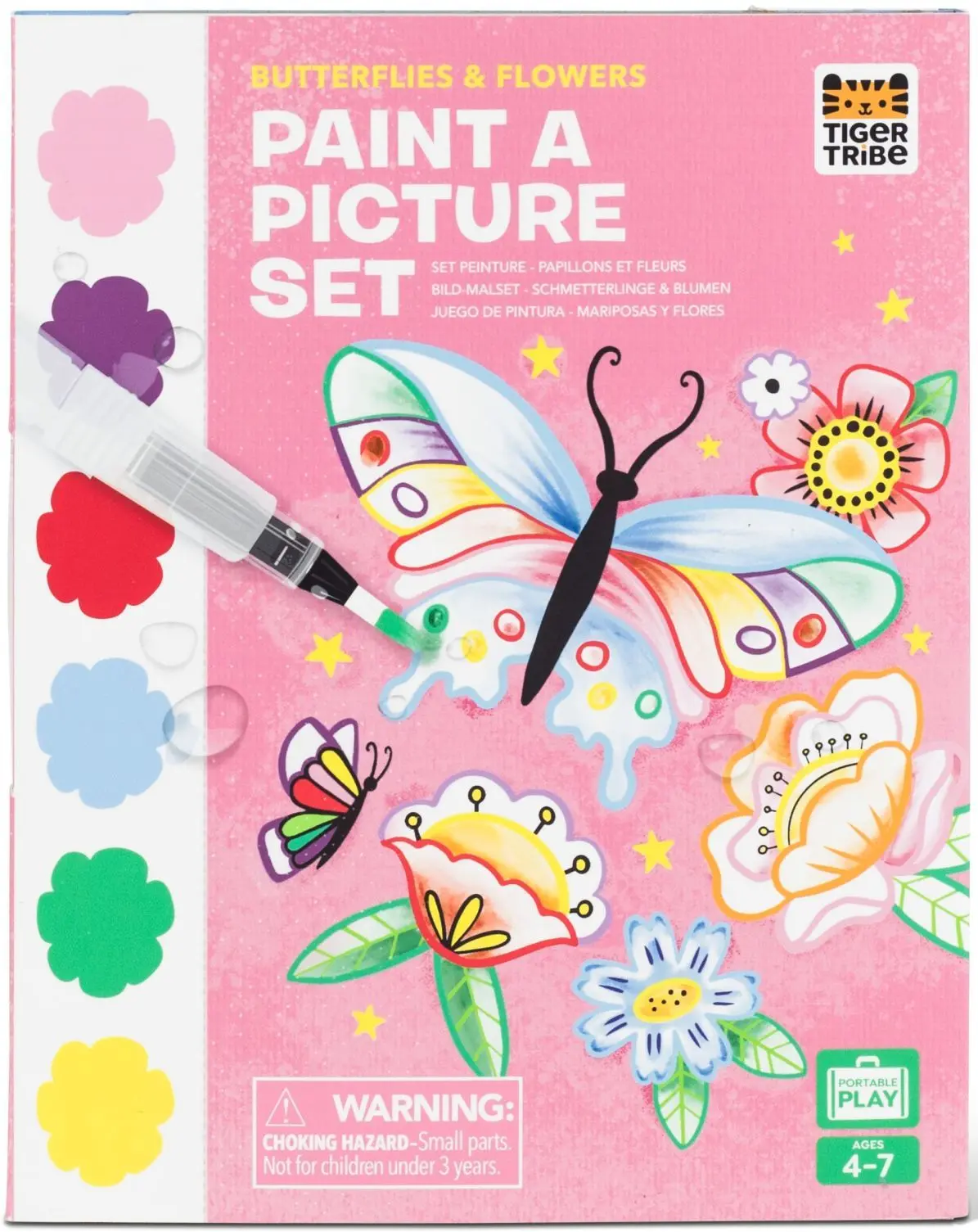 Kreativní sada Tiger Tribe Paint A Picture Set - Butterflies & Flowers uni