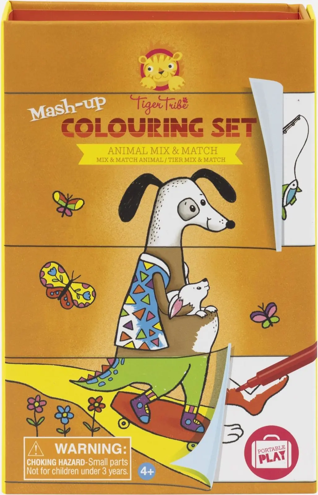 Omalovánky Tiger Tribe Mash-up Colouring Set - Animal Mix Up