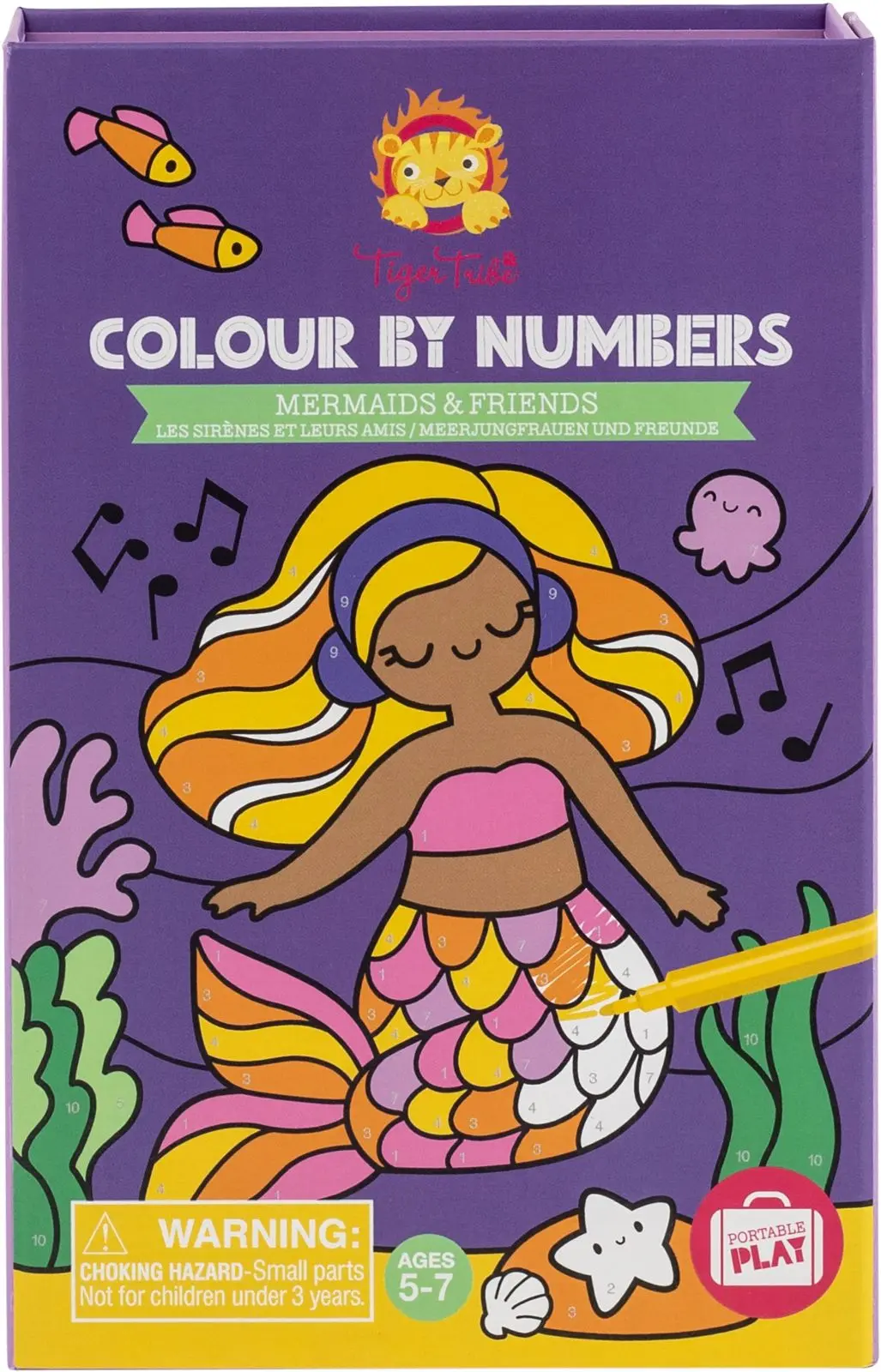 Kreativní sadaTiger Tribe Colour by Numbers - Mermaids and Friends uni