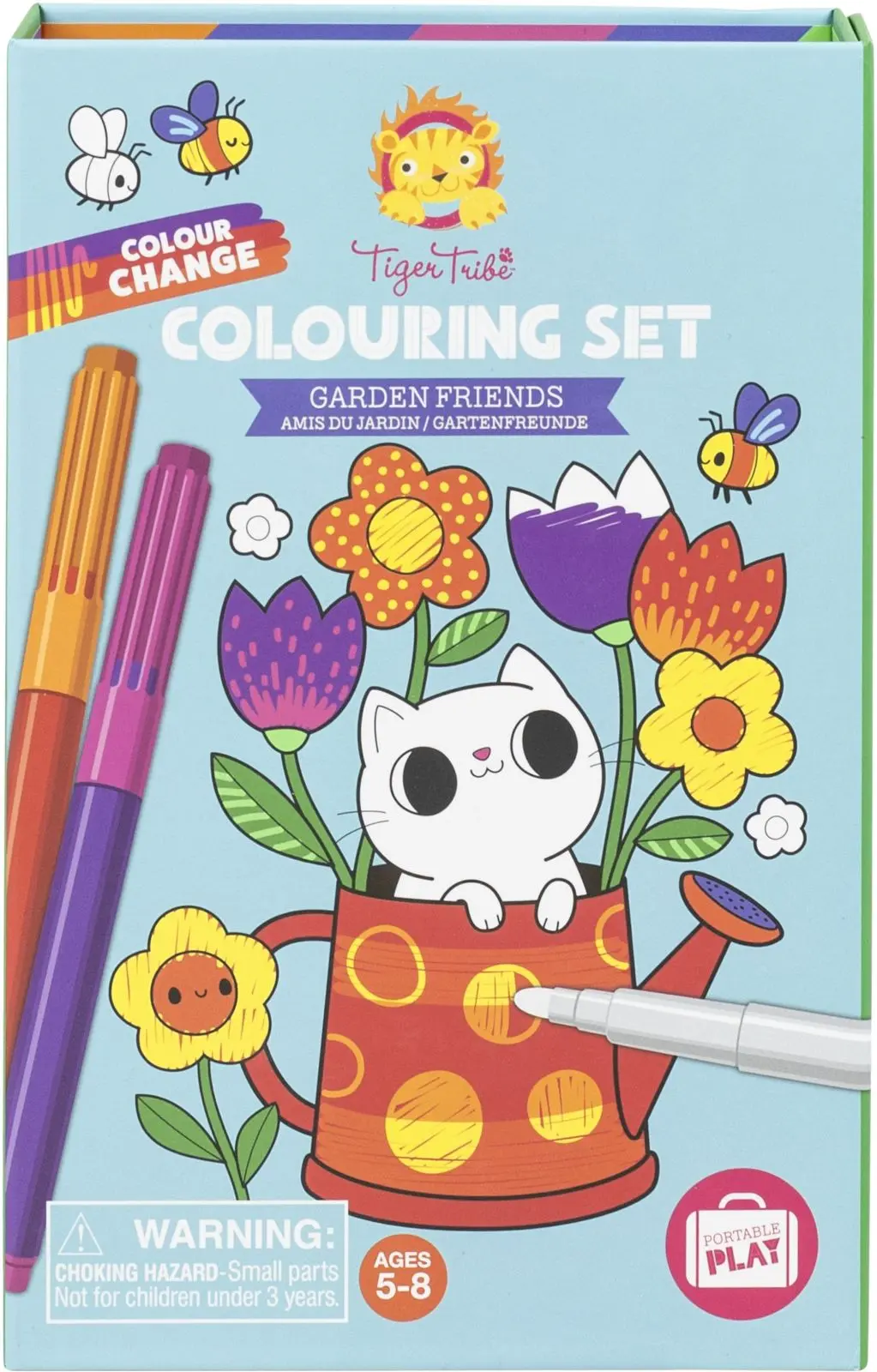 Omalovánky Tiger Tribe Colour Change Colouring Set - Garden Friends uni