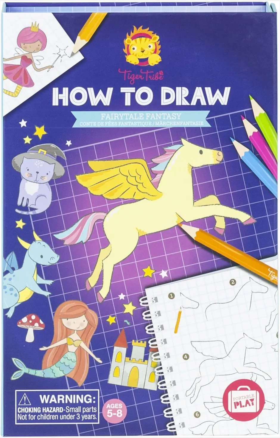 Kreativní sada Tiger Tribe How to Draw - Fairytale Fantasy uni