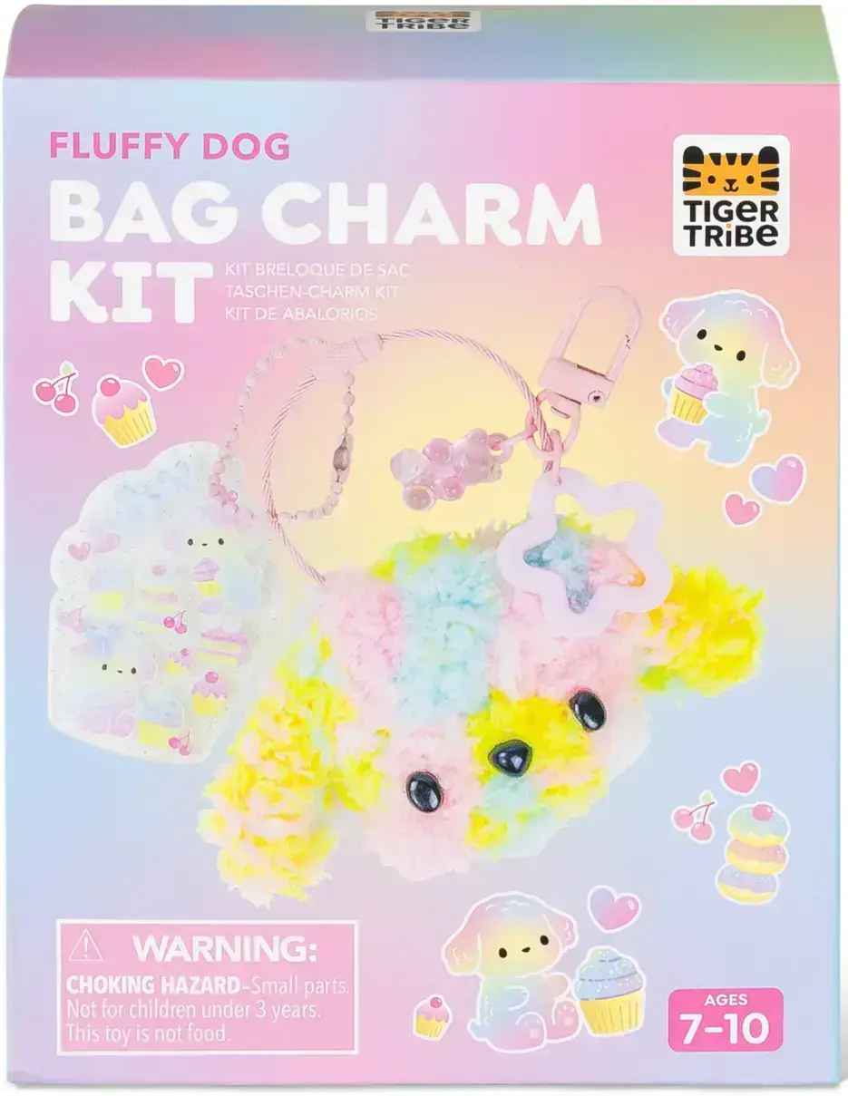 Kreativní sada Tiger Tribe Bag Charm Kit - Fluffy Dog uni
