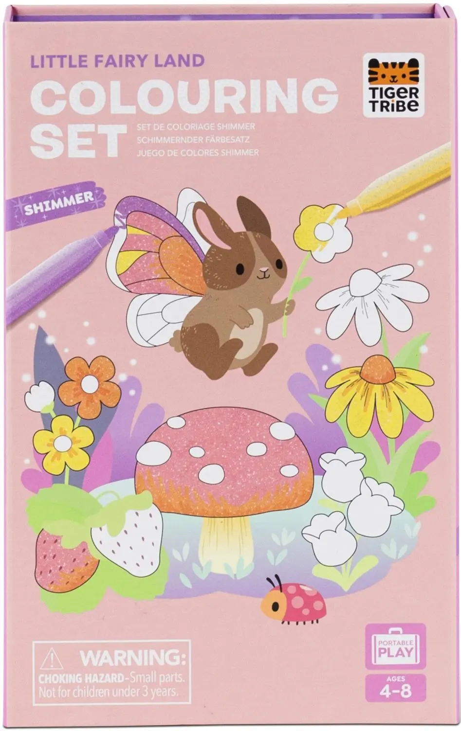 Kreativní sada Tiger Tribe Shimmer Colouring Set - Little Fairy Land uni