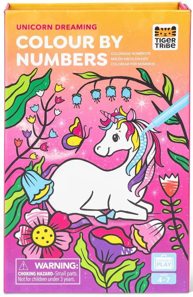 Kreativní sada Tiger Tribe Colour by Numbers - Unicorn Dreaming uni