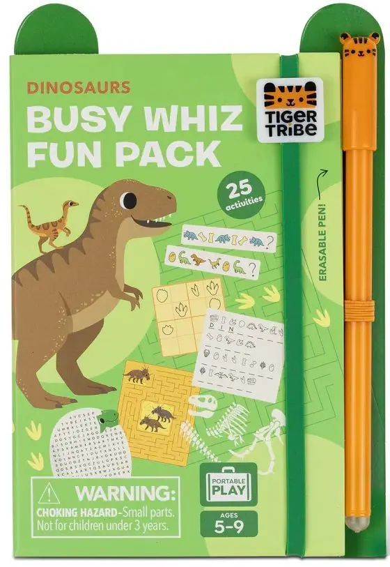 Sešit s aktivitami Tiger Tribe Busy Whiz Fun Pack - Dinosaurs Refill uni