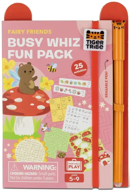 Sešit s aktivitami Tiger Tribe Busy Whiz Fun Pack - Fairy Friends Refill