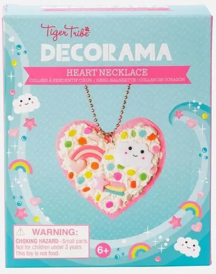 Kreativní sada Tiger Tribe Decorama - Heart Necklace uni
