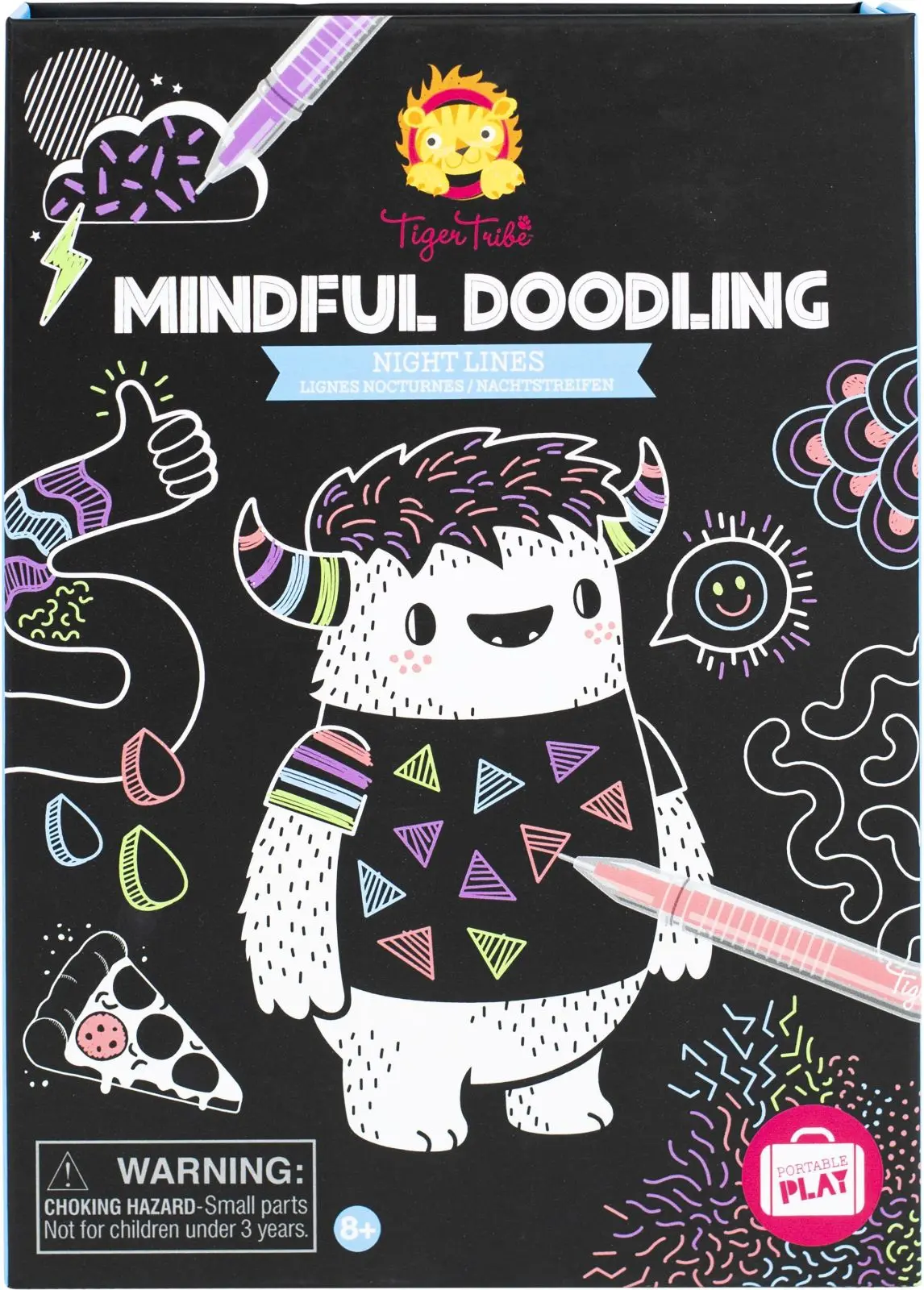 Kreativní sada Tiger Tribe Mindful Doodling - Night Lines uni