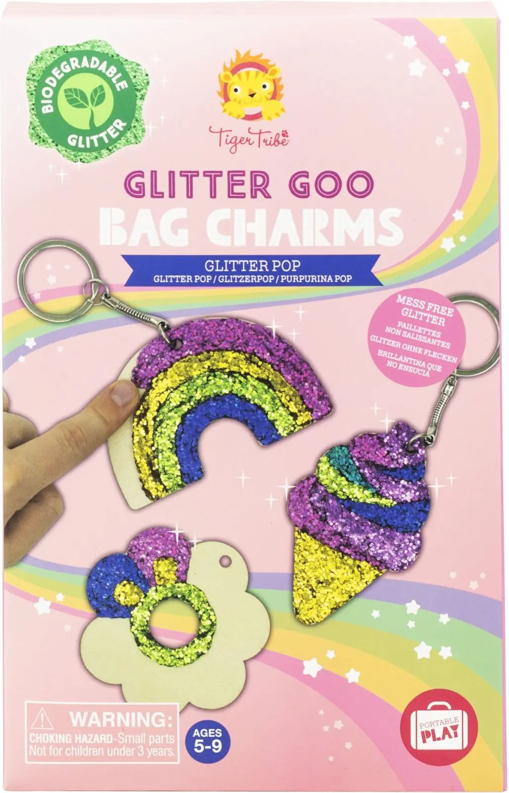 Kreativní sada Tiger Tribe Glitter Goo - Bag Charms uni