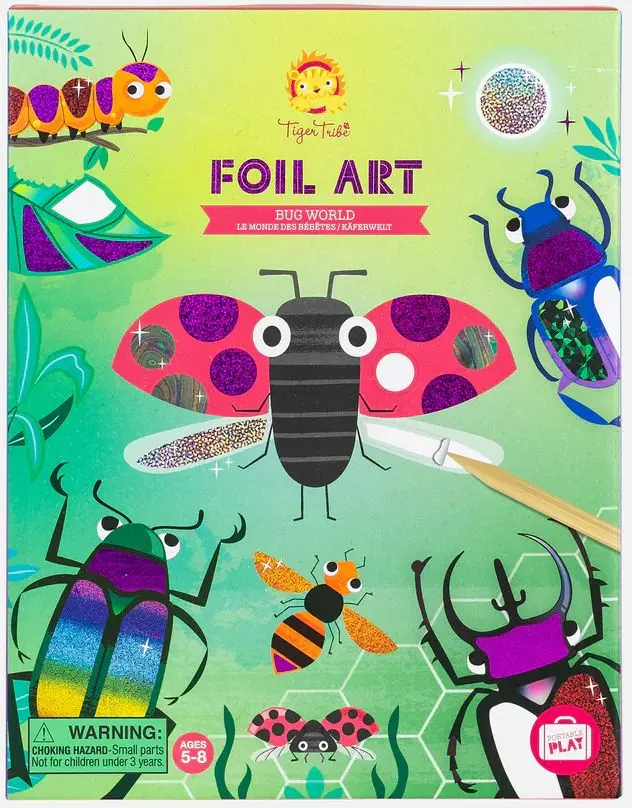 Kreativní sada Tiger Tribe Foil Art - Bug World uni