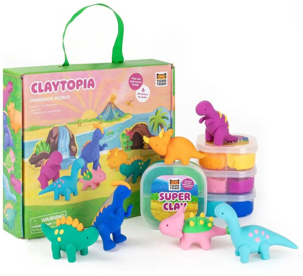 Kreativní sada Tiger Tribe Claytopia - Dinosaur World uni