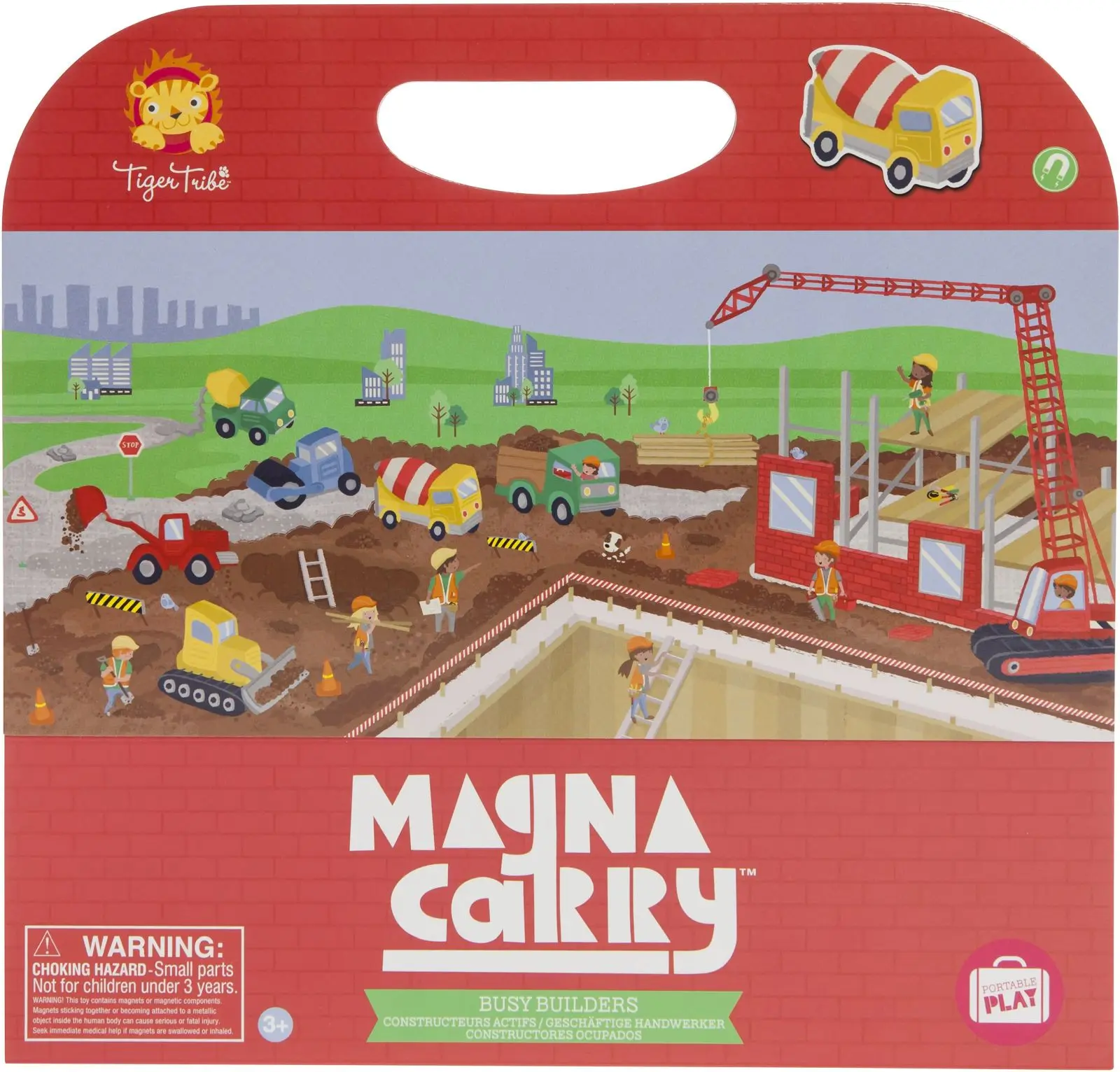 Magnetická hra Tiger Tribe Magna Carry - Busy Builders uni