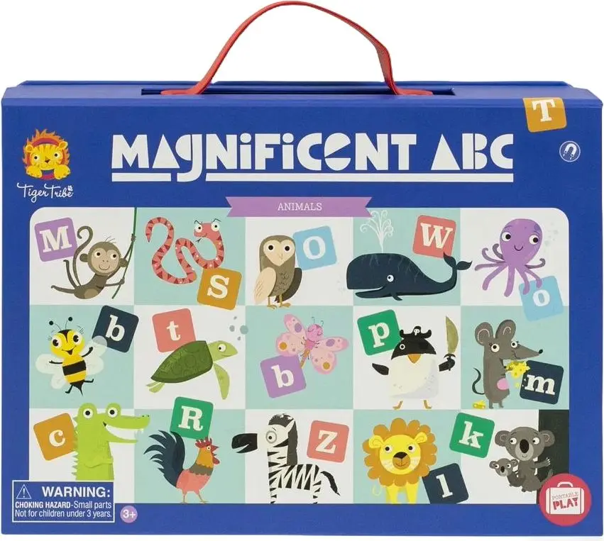 Magnetická abeceda Tiger Tribe Magnificent World of ABC - Animals uni