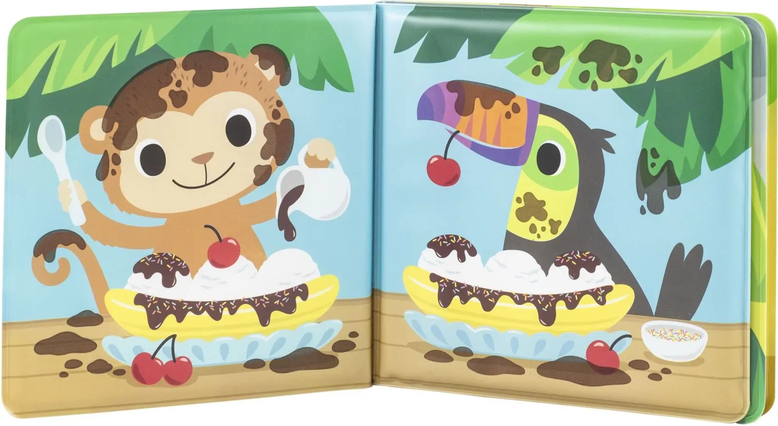 Knížka do vany Tiger Tribe Bath book messy jungle