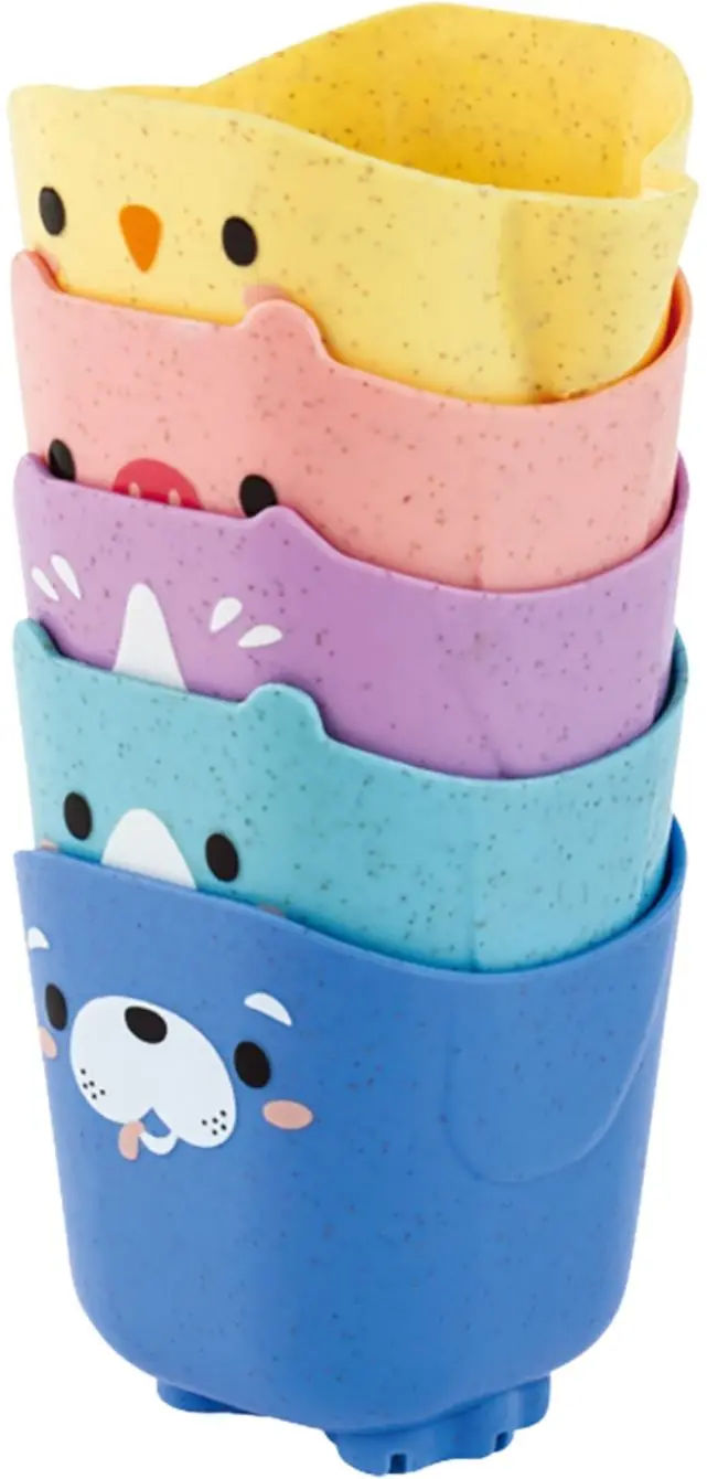 Hračka do vany Tiger Tribe Pour & Play - Animal Cups uni