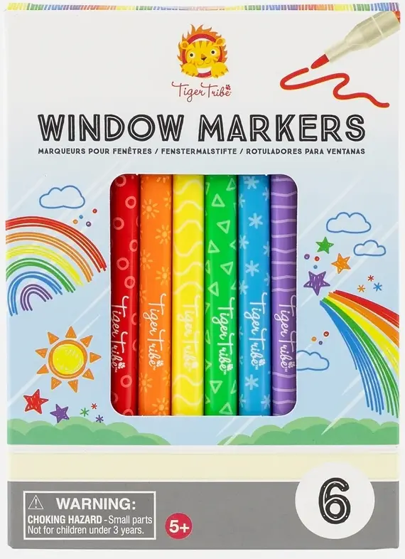 Sada fixů na okno Tiger Tribe Stationery - Window Markers uni