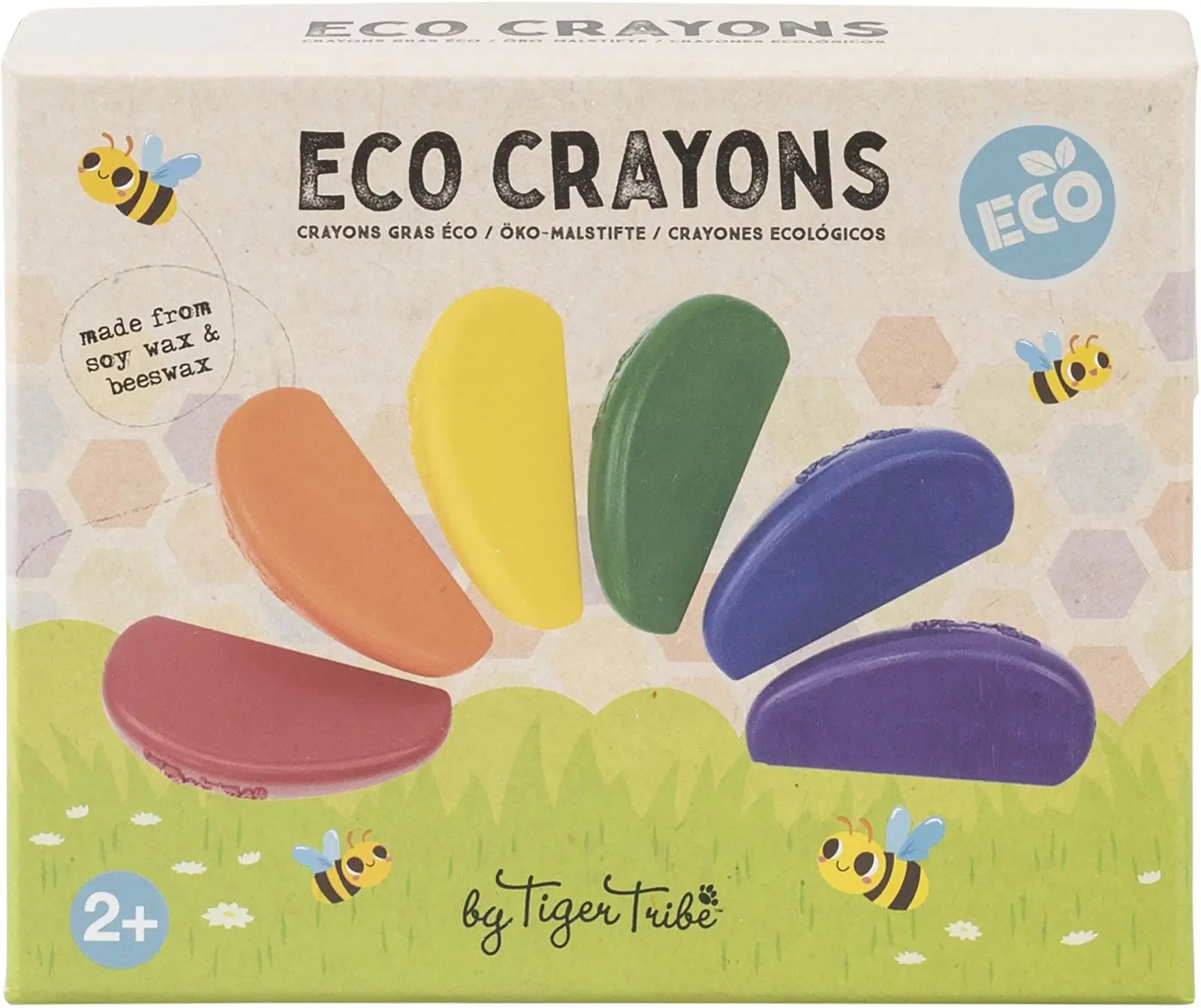 Sada voskovek Tiger Tribe Eco Crayons uni