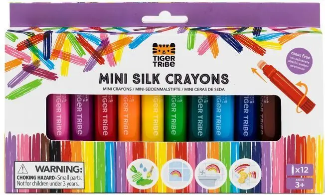 Mini voskovky Tiger Tribe Mini Silk Crayons uni