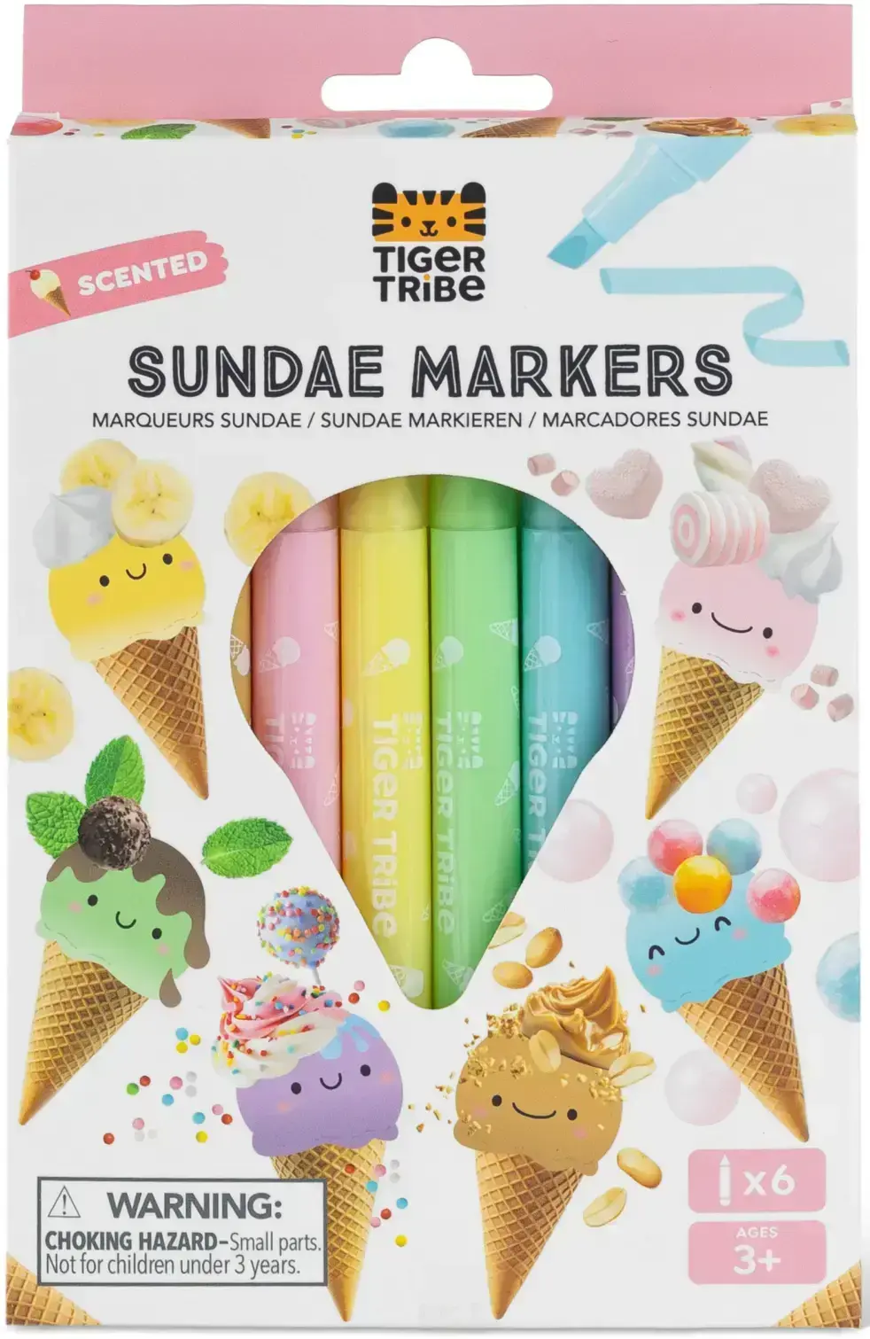 Sada fixů Tiger Tribe Scented Sundae Markers uni