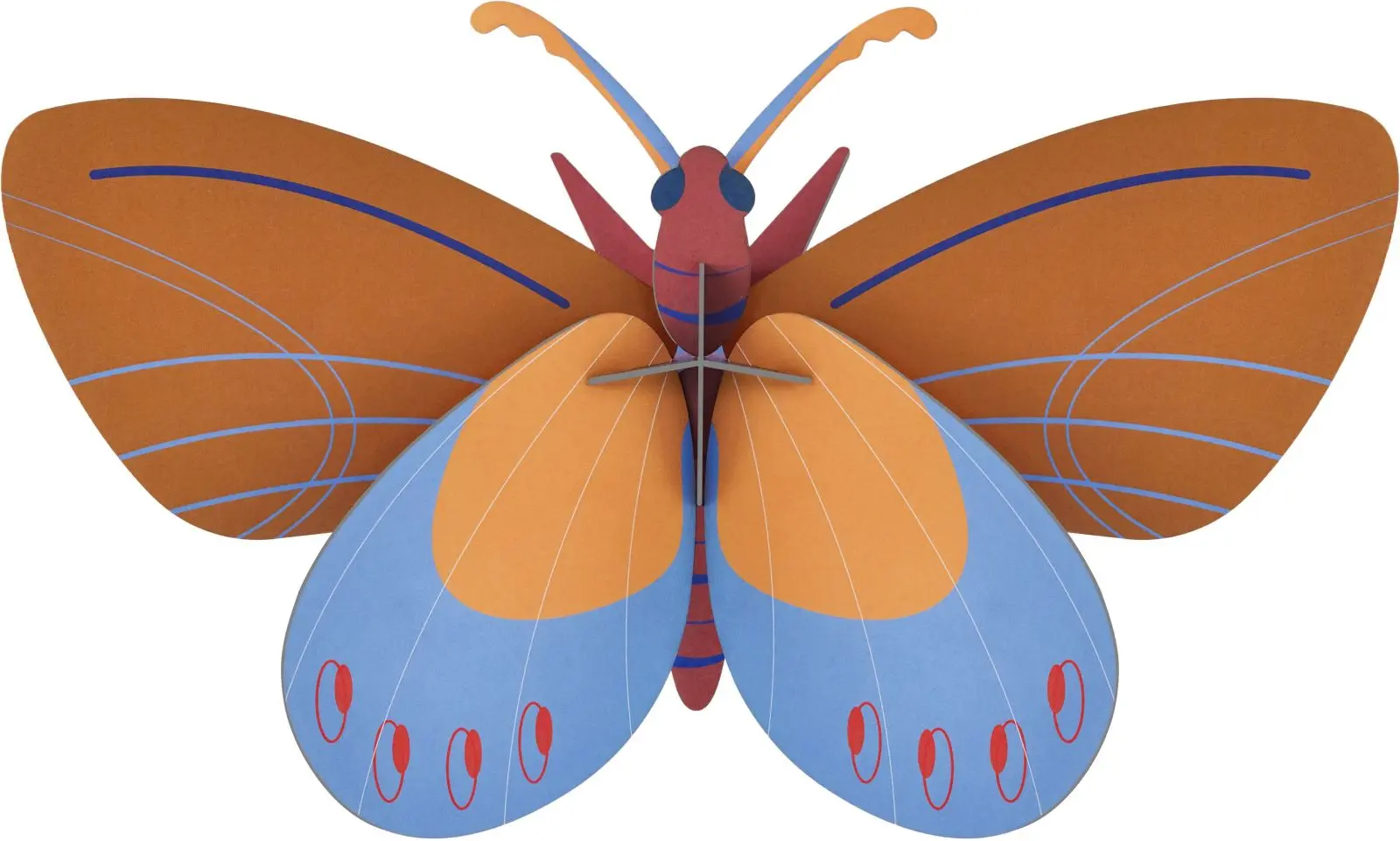 Nástěnná dekorace Studio Roof - Ochre Costa Butterfly uni