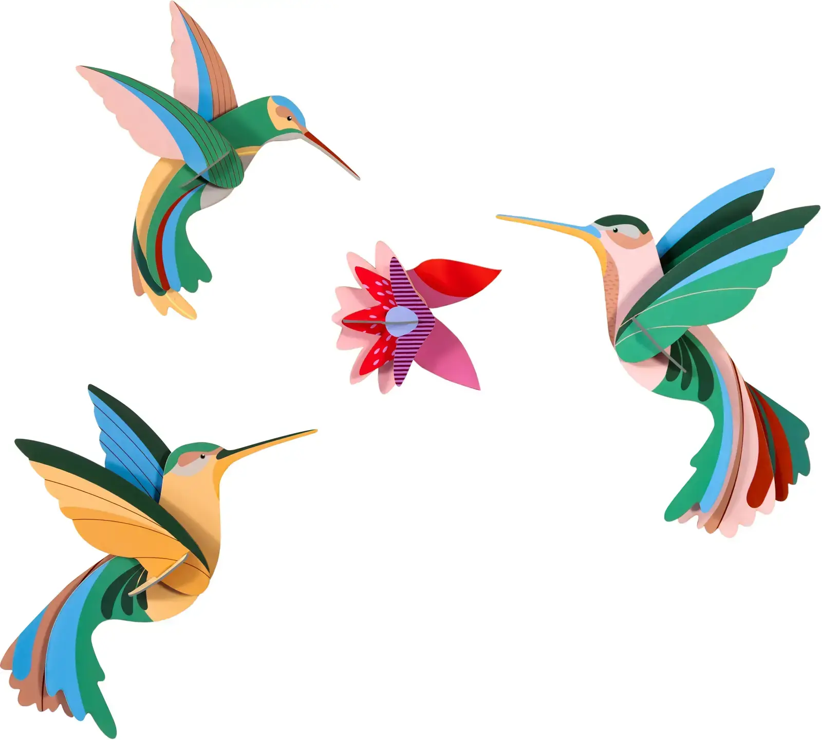 Nástěnná dekorace Studio Roof - Dance of Hummingbirds uni