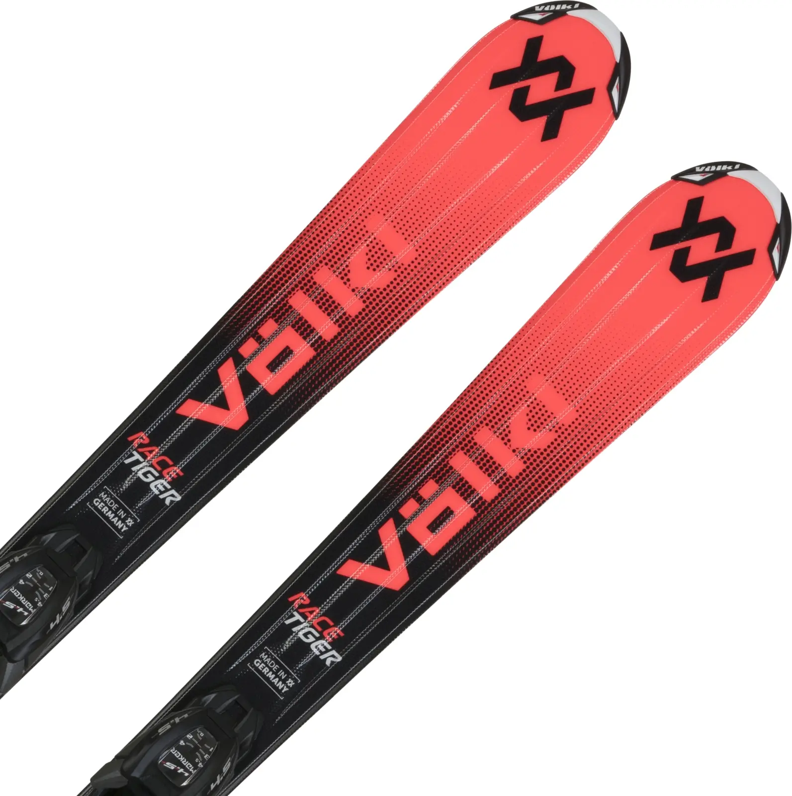 Dětské sjezdové lyže Völkl Racetiger Jr Red + 4.5 vMotion Jr 80