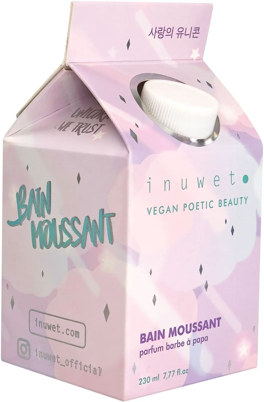Voňavá pěna do koupele Inuwet - cotton Candy uni
