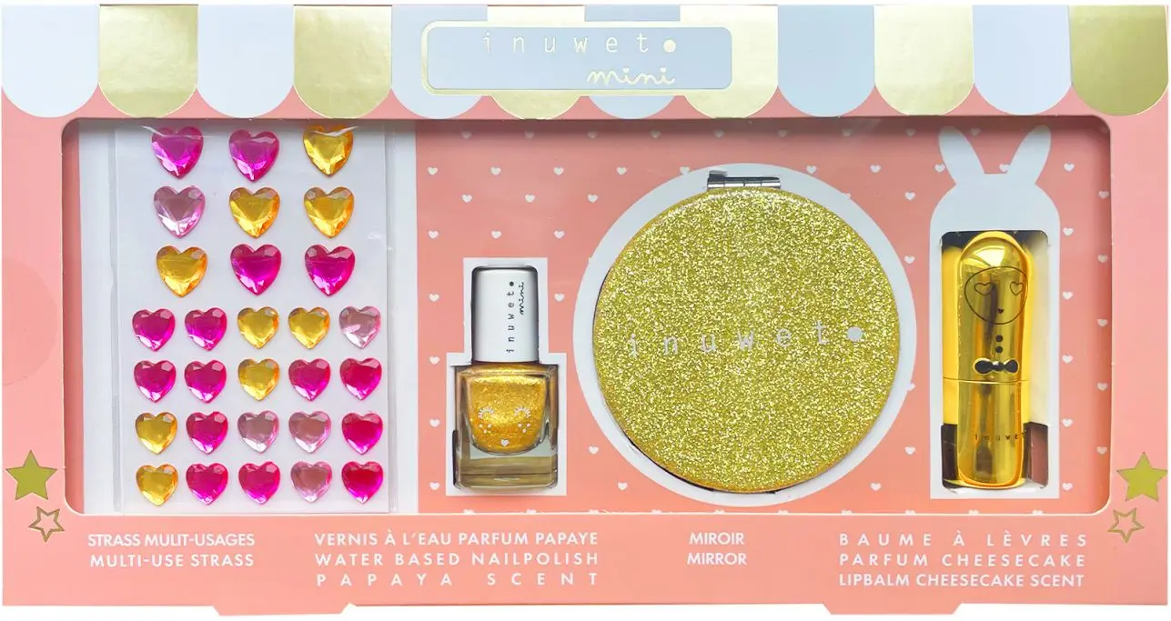 Dárková sada Inuwet KIDS GIFT SET GLITTER GIRL GOLD uni