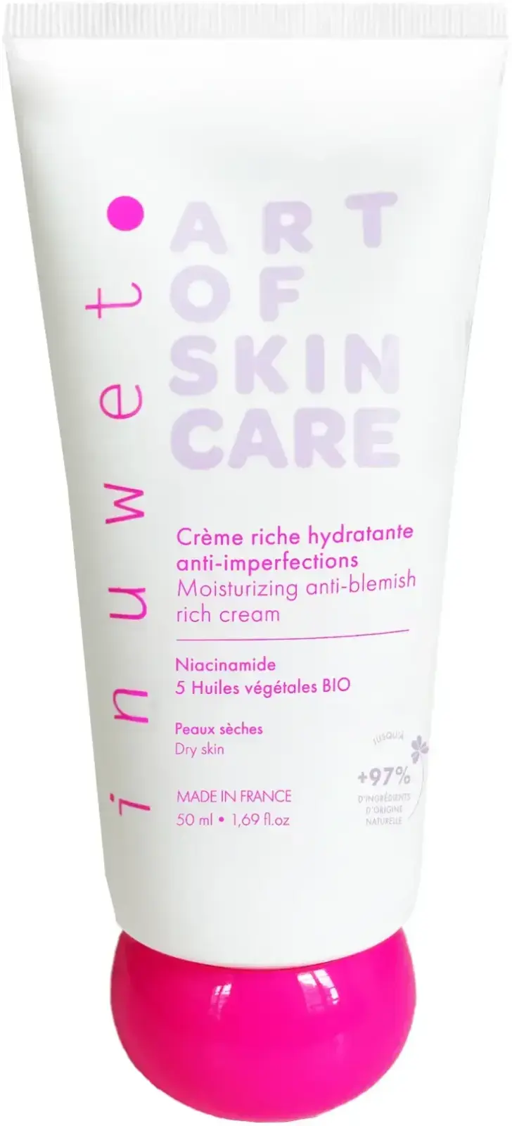 Krém na obličej Inuwet Art of Skincare - Rich Face Cream 50 ml - Anti-Imperfection Moisturizer uni