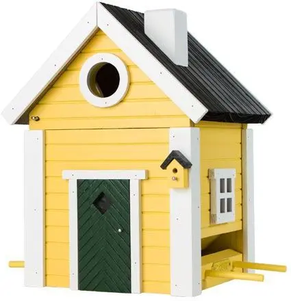 Krmítko/budka Multiholk pro ptáčky Wildlife Garden - Yellow Cottage uni