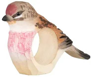 Napkin Ring Wildlife Garden - Common Linnet uni