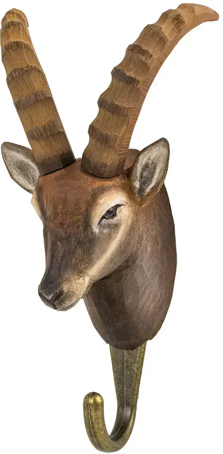 Dřevěný háček Wildlife Garden - Kozorožec alpský uni